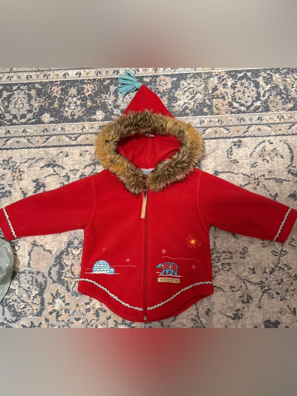 INUK Newfoundland & Labrador Toddler Fleece Jacket Size 2